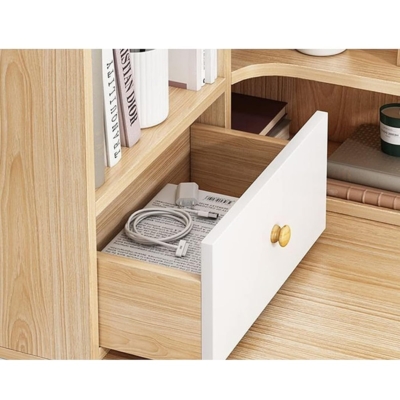 Kệ sách góc tường kết hợp ngăn kéo tiện dụng DKFKS08