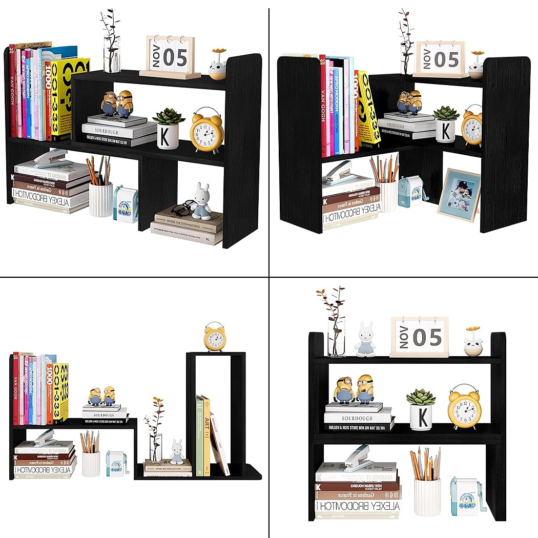 Kệ sách mini bằng gỗ để bàn phân tầng tiện lợi DKFKS10 Kệ sách mini bằng gỗ để bàn phân tầng tiện lợi DKFKS10