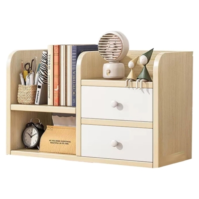 Kệ sách decor để bàn 2 ngăn kéo tiết kiệm không gian DKFKS11