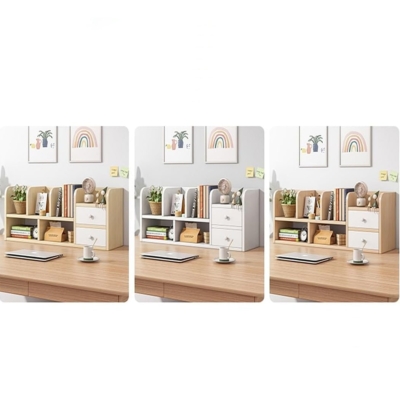 Kệ sách decor để bàn 2 ngăn kéo tiết kiệm không gian DKFKS11