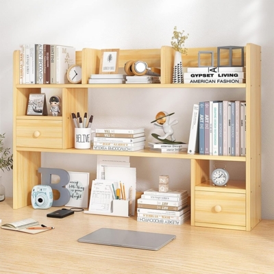 Kệ sách đẹp bằng gỗ phân tầng đa năng DKFKS13