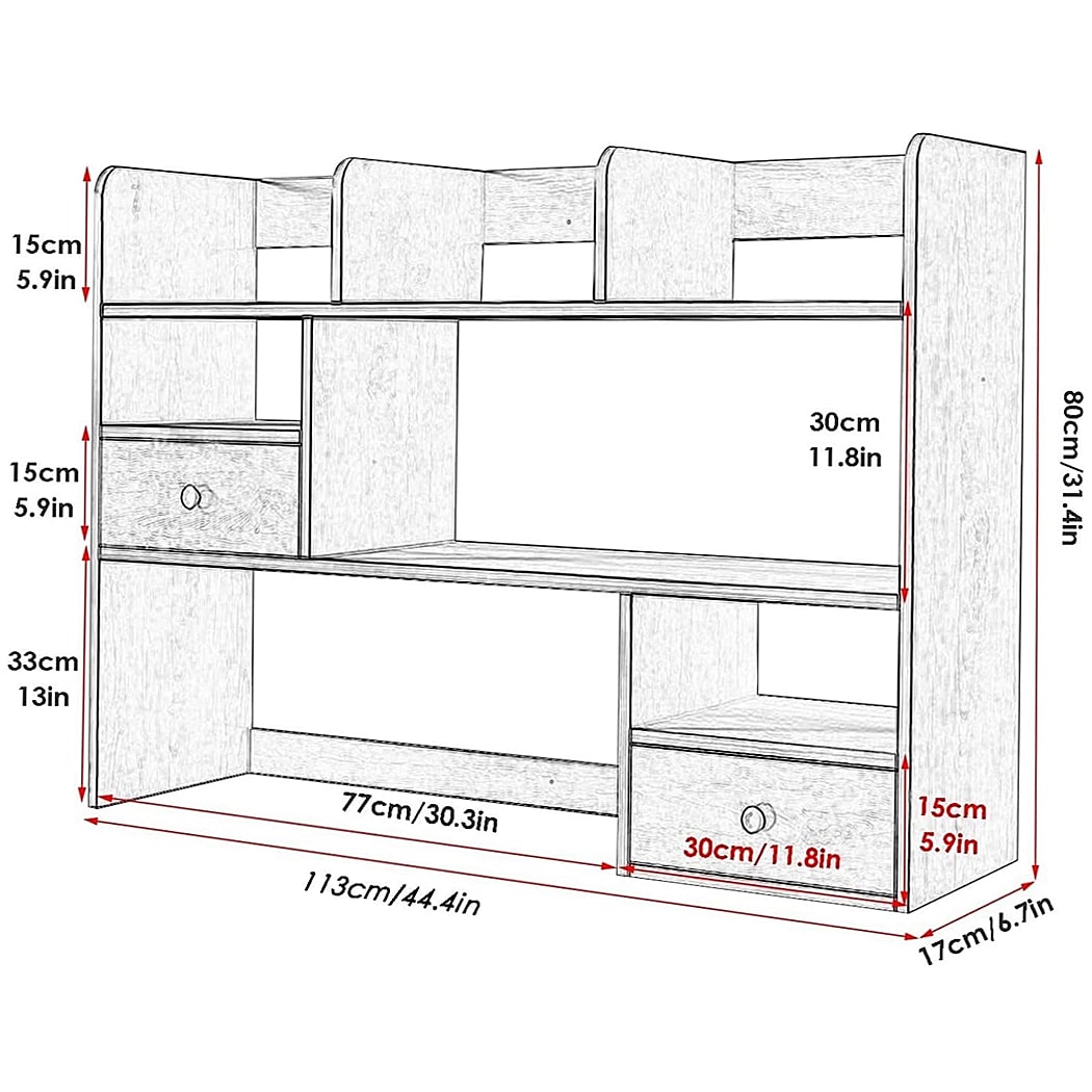 Kệ sách đẹp bằng gỗ phân tầng đa năng DKFKS13 Kệ sách đẹp bằng gỗ phân tầng đa năng DKFKS13