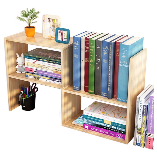 Kệ sách mini bằng gỗ để bàn thiết kế module linh hoạt DKFKS15