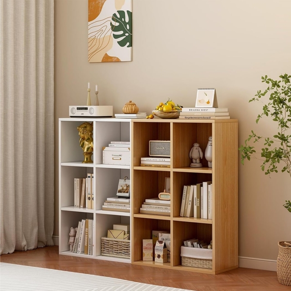 Kệ sách mini 6 ngăn, hình khối đơn giản DKFKS18 Kệ sách mini 6 ngăn, hình khối đơn giản DKFKS18