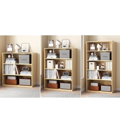 Kệ sách đẹp bằng gỗ 3 tầng, hiện đại, tiện dụng DKFKS19