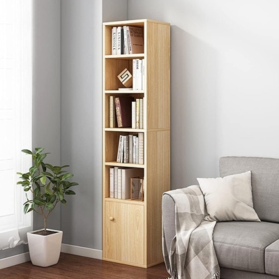 Kệ sách gỗ 5 kệ mở 1 ngăn kéo tiện lợi DKFKS20