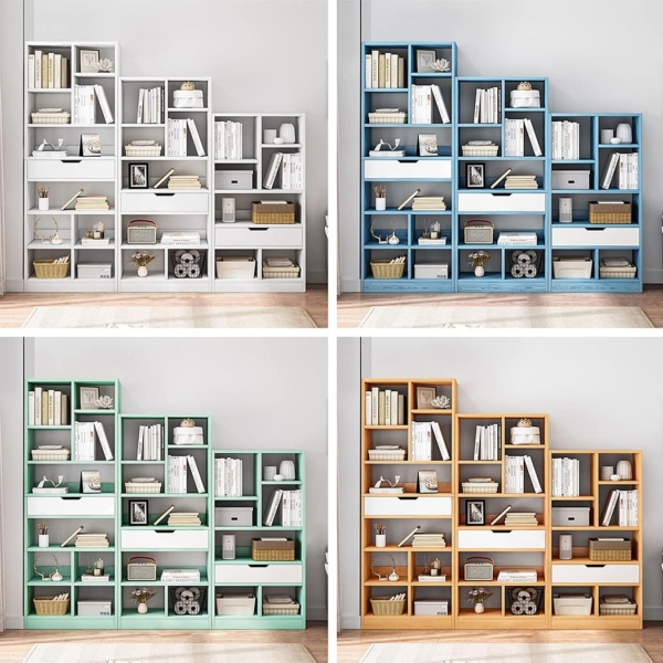 Kệ sách đứng với nhiều khoang lưu trữ dạng mở DKFKS25 Kệ sách đứng với nhiều khoang lưu trữ dạng mở DKFKS25