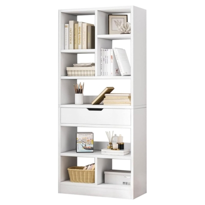 Kệ sách đứng với nhiều khoang lưu trữ dạng mở DKFKS25