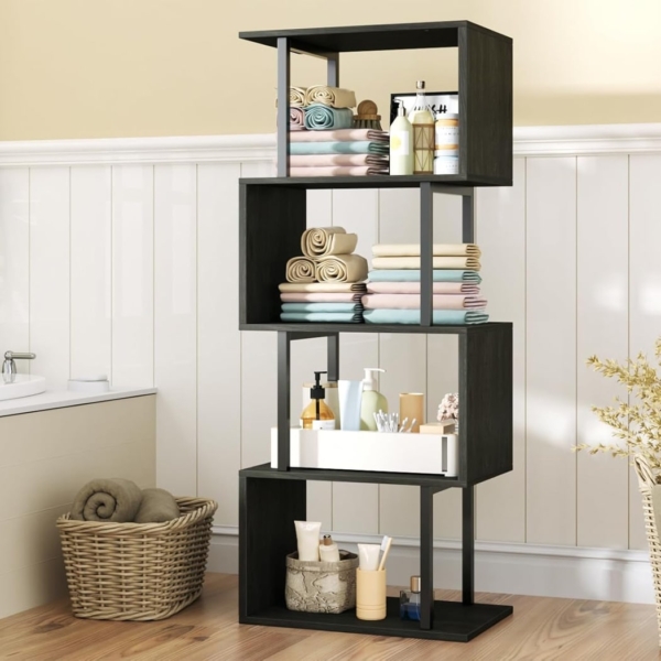 Kệ sách 4 tầng, kết hợp gỗ và sắt sơn tĩnh điện DKFKS26 Kệ sách 4 tầng, kết hợp gỗ và sắt sơn tĩnh điện DKFKS26