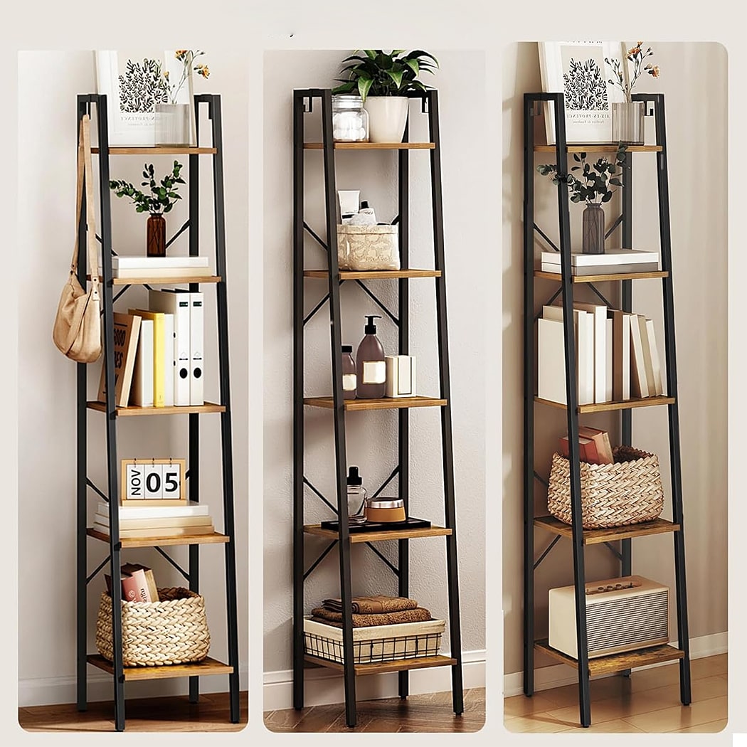 Kệ sách nhỏ dạng thang 5 tầng hiện đại DKFKS28 Kệ sách nhỏ dạng thang 5 tầng hiện đại DKFKS28