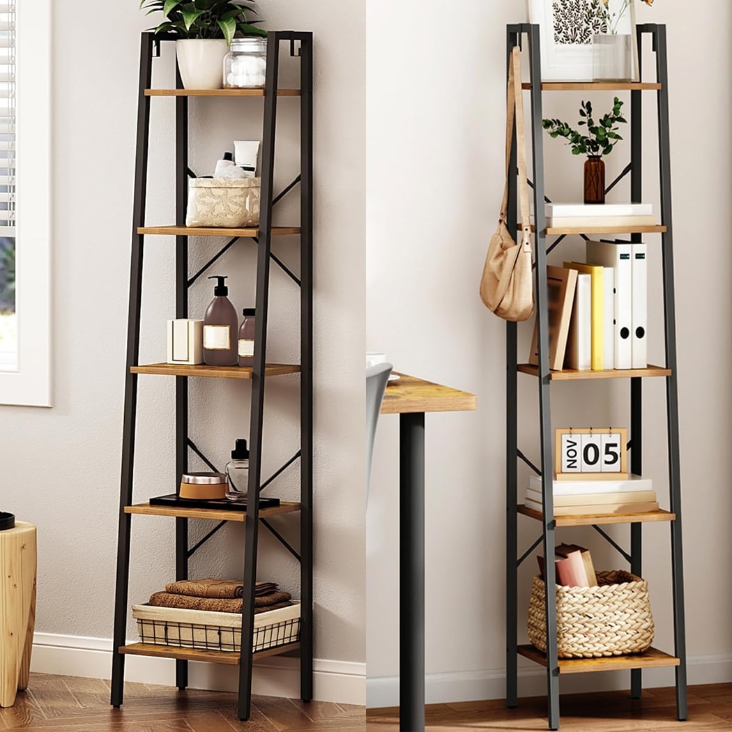 Kệ sách nhỏ dạng thang 5 tầng hiện đại DKFKS28 Kệ sách nhỏ dạng thang 5 tầng hiện đại DKFKS28