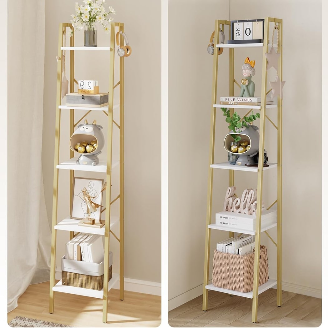 Kệ sách nhỏ dạng thang 5 tầng hiện đại DKFKS28 Kệ sách nhỏ dạng thang 5 tầng hiện đại DKFKS28