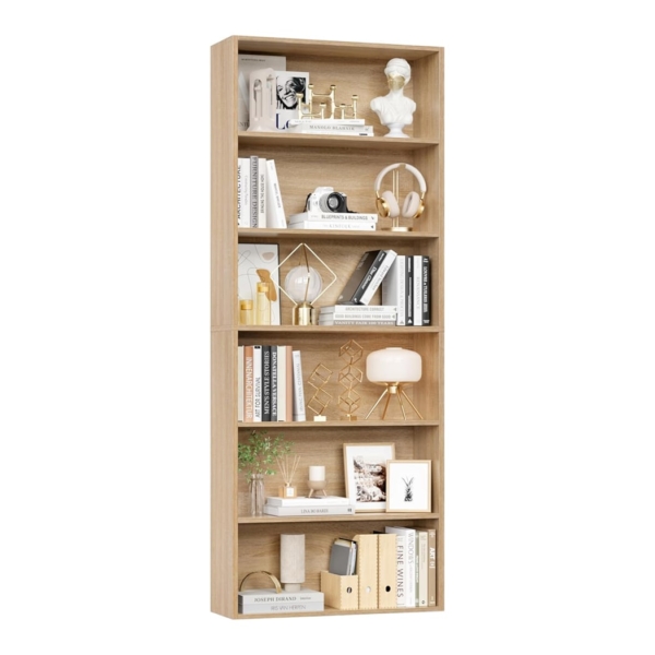 Kệ sách gỗ đứng mở 6 tầng, thiết kế tối giản DKFKS29 Kệ sách gỗ đứng mở 6 tầng, thiết kế tối giản DKFKS29