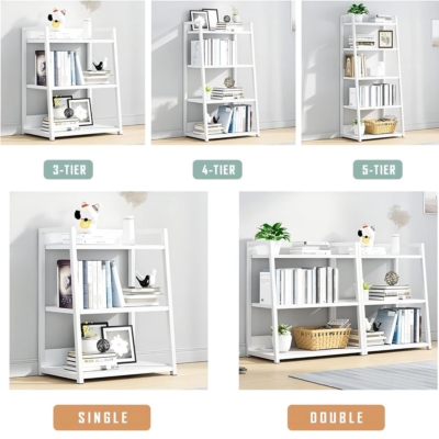 Kệ sách mini dạng mở 3 tầng dáng thang thấp DKFKS30