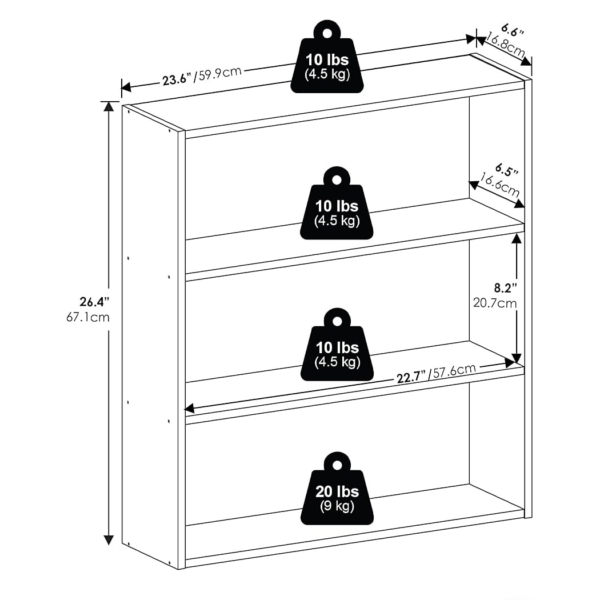 Kệ sách mini 4 khoang chứa, thiết kế khối hộp tiện lợi DKFKS31 Kệ sách mini 4 khoang chứa, thiết kế khối hộp tiện lợi DKFKS31