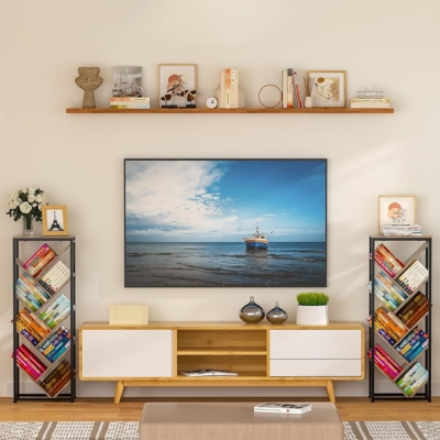 Kệ sách dạng đứng, thiết kế hình học độc đáo DKFKS32