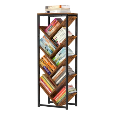 Kệ sách dạng đứng, thiết kế hình học độc đáo DKFKS32