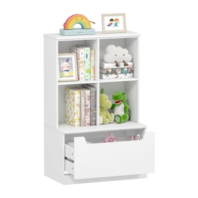 Kệ sách 4 ngăn mở kèm 1 hộc kéo lớn tiện lợi DKFKS35