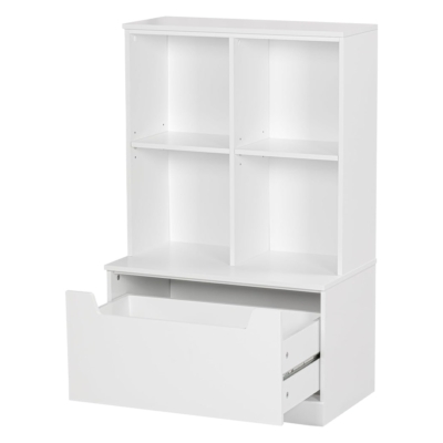 Kệ sách 4 ngăn mở kèm 1 hộc kéo lớn tiện lợi DKFKS35