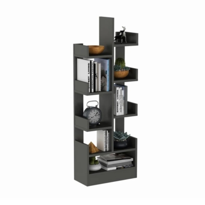 Kệ sách gỗ mini thiết kế bất đối xứng độc đáo DKFKS36