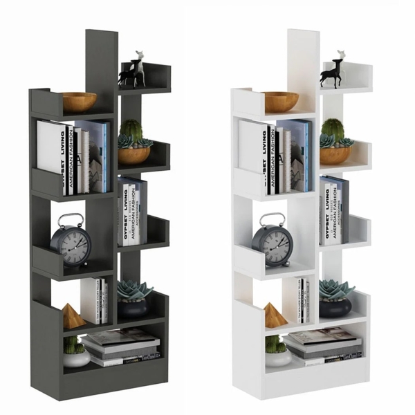 Kệ sách gỗ mini thiết kế bất đối xứng độc đáo DKFKS36 Kệ sách gỗ mini thiết kế bất đối xứng độc đáo DKFKS36