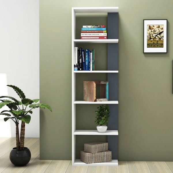 Kệ sách trang trí 5 tầng lưu trữ rộng rãi DKFKS37 Kệ sách trang trí 5 tầng lưu trữ rộng rãi DKFKS37