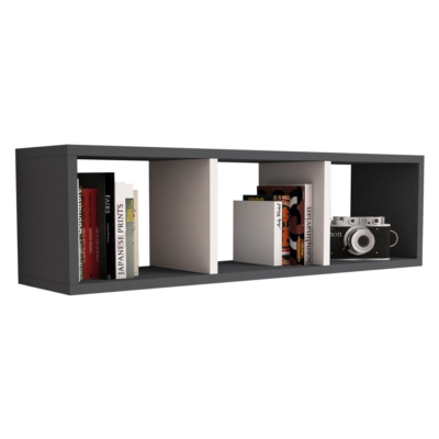 Kệ sách góc 3 ngăn treo tường hiện đại DKFKS38