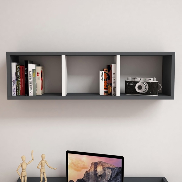 Kệ sách góc 3 ngăn treo tường hiện đại DKFKS38 Kệ sách góc 3 ngăn treo tường hiện đại DKFKS38