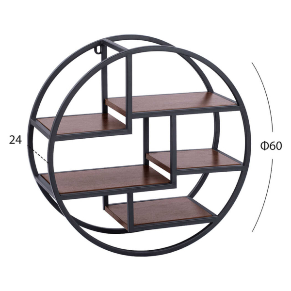 Kệ sách treo tường hình tròn độc đáo, bắt mắt DKFKS42 Kệ sách treo tường hình tròn độc đáo, bắt mắt DKFKS42