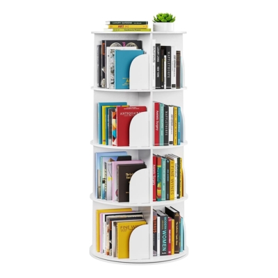 Kệ sách góc tường xoay 360 độ, 4 tầng đa năng DKFKS44