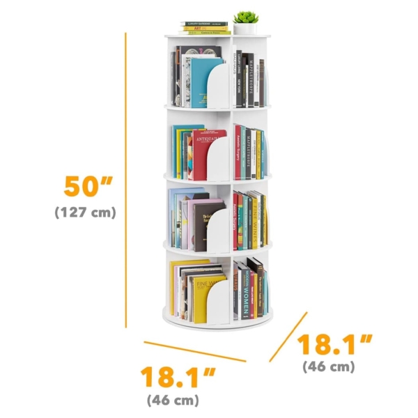 Kệ sách góc tường xoay 360 độ, 4 tầng đa năng DKFKS44 Kệ sách góc tường xoay 360 độ, 4 tầng đa năng DKFKS44