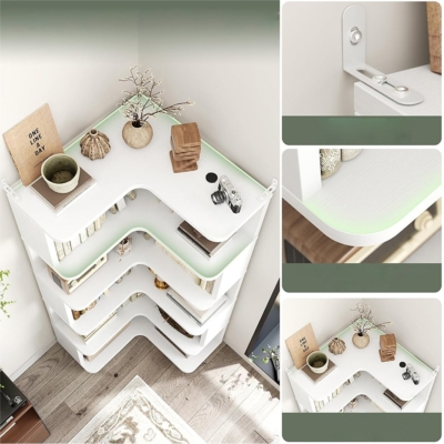 Kệ sách góc tường đa tầng, tận dụng tối đa không gian DKFKS46