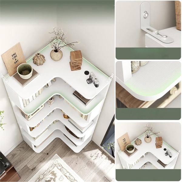 Kệ sách góc tường đa tầng, tận dụng tối đa không gian DKFKS46 Kệ sách góc tường đa tầng, tận dụng tối đa không gian DKFKS46