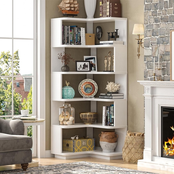 Kệ sách góc tường đa tầng, tận dụng tối đa không gian DKFKS46 Kệ sách góc tường đa tầng, tận dụng tối đa không gian DKFKS46