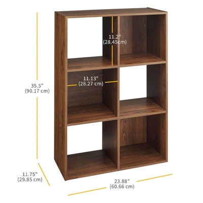 Kệ sách mini hình khối 6 ngăn lưu trữ linh hoạt DKFKS47