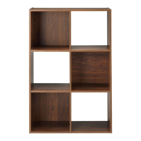 Kệ sách mini hình khối 6 ngăn lưu trữ linh hoạt DKFKS47 Kệ sách mini hình khối 6 ngăn lưu trữ linh hoạt DKFKS47