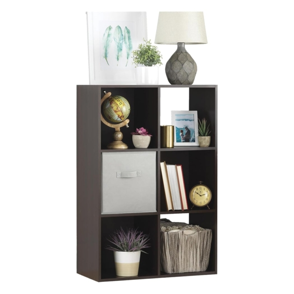 Kệ sách mini hình khối 6 ngăn lưu trữ linh hoạt DKFKS47 Kệ sách mini hình khối 6 ngăn lưu trữ linh hoạt DKFKS47