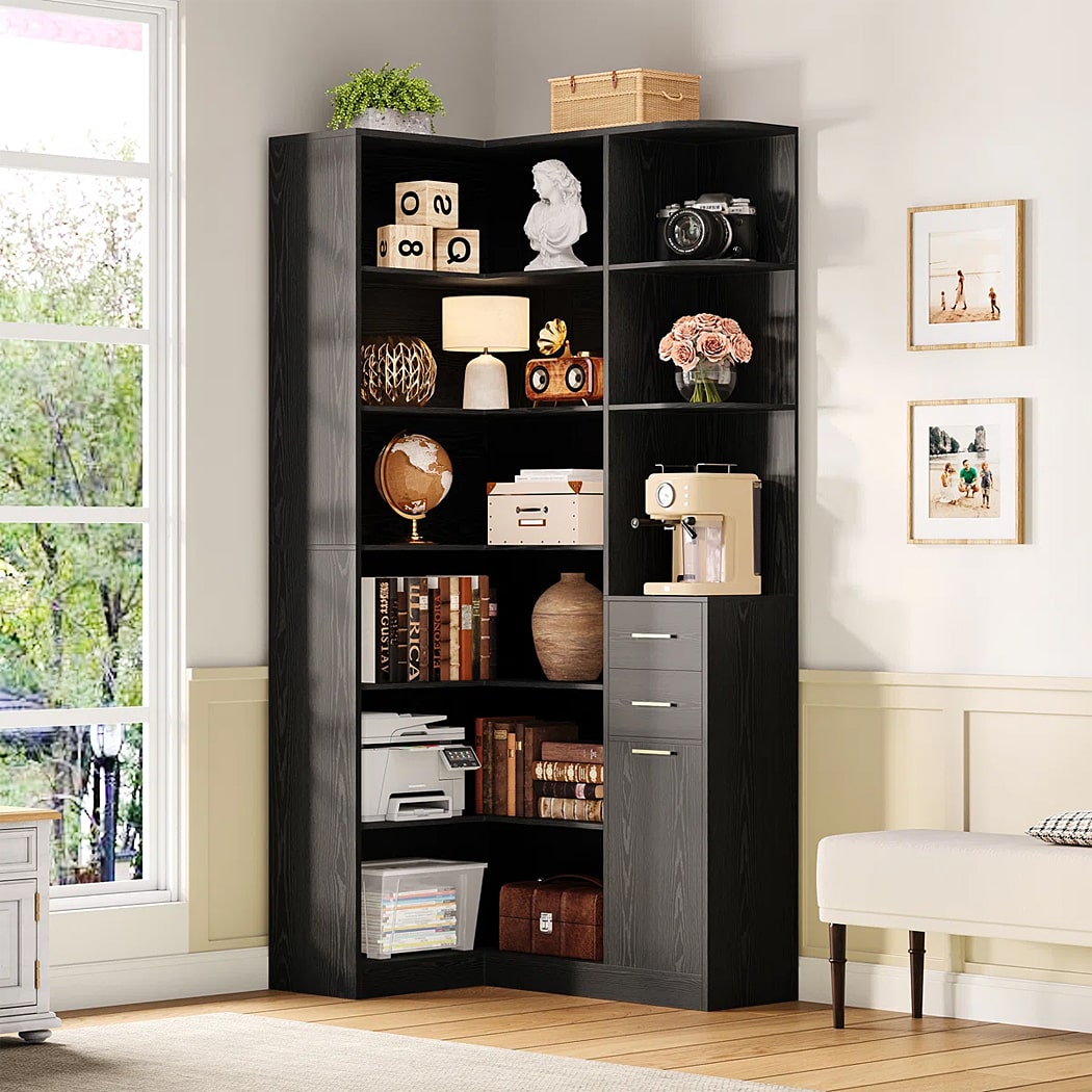 Kệ sách đẹp góc tường, 6 tầng hiện đại DKFKS51 Kệ sách đẹp góc tường, 6 tầng hiện đại DKFKS51