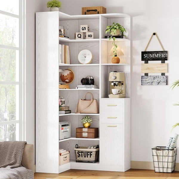 Kệ sách đẹp góc tường, 6 tầng hiện đại DKFKS51 Kệ sách đẹp góc tường, 6 tầng hiện đại DKFKS51