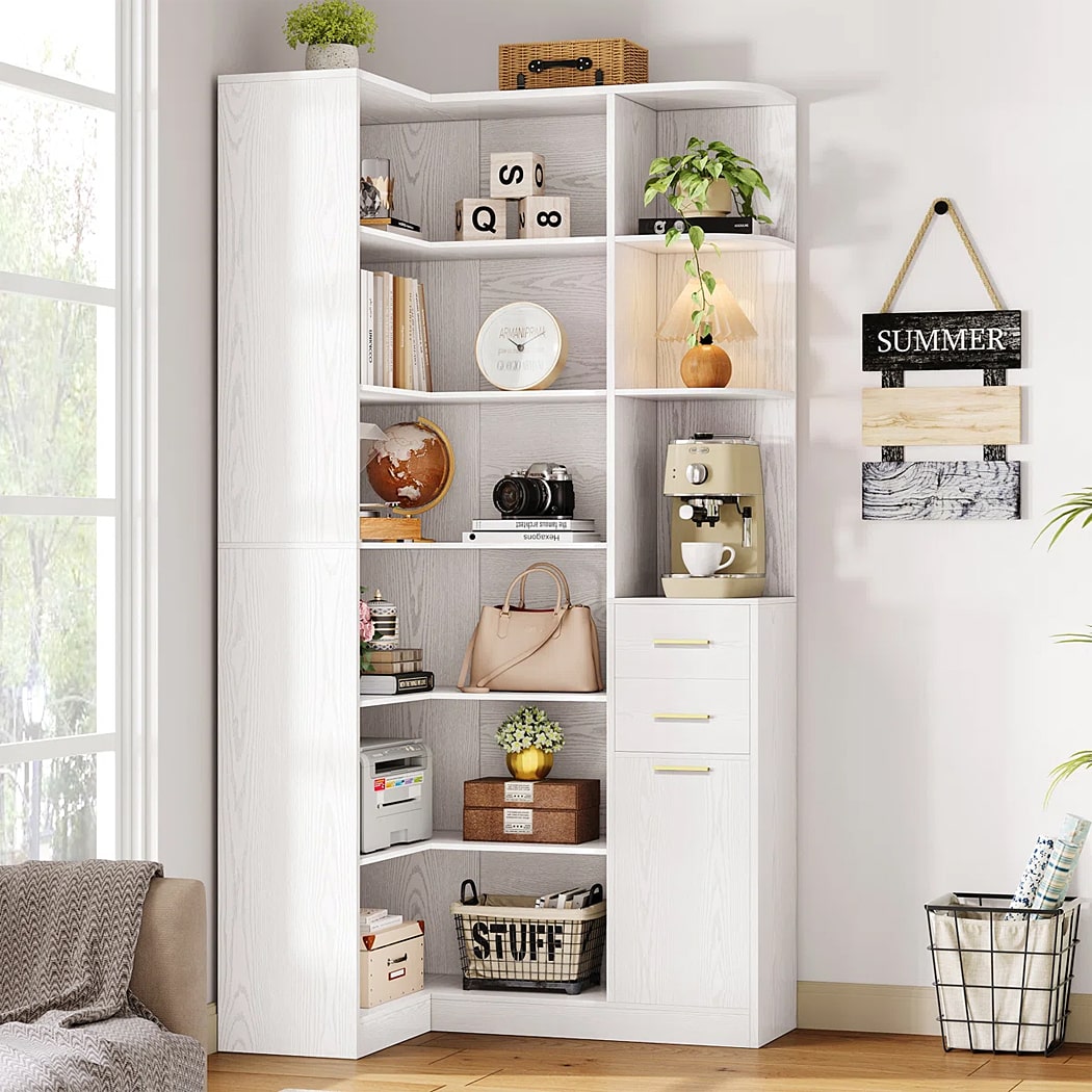 Kệ sách đẹp góc tường, 6 tầng hiện đại DKFKS51 Kệ sách đẹp góc tường, 6 tầng hiện đại DKFKS51