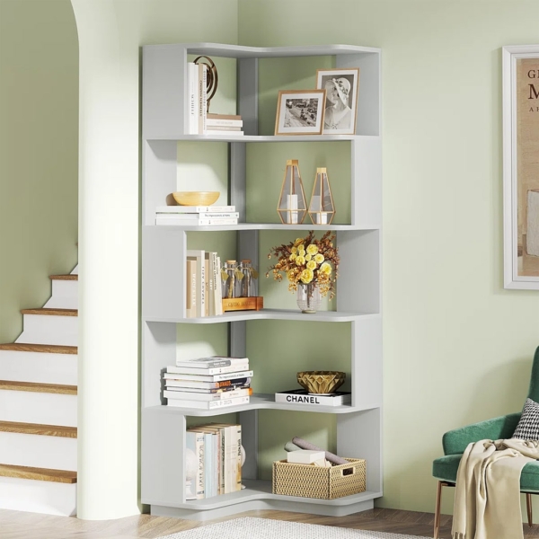 Kệ sách góc tường 5 tầng, tận dụng tối đa góc DKFKS53 Kệ sách góc tường 5 tầng, tận dụng tối đa góc DKFKS53