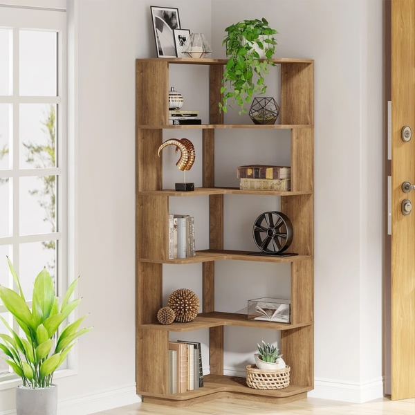 Kệ sách góc tường 5 tầng, tận dụng tối đa góc DKFKS53 Kệ sách góc tường 5 tầng, tận dụng tối đa góc DKFKS53