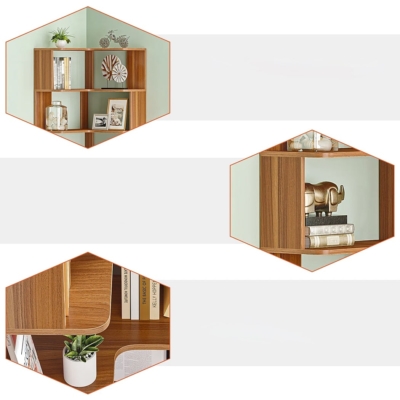 Kệ sách góc tường 5 tầng, tận dụng tối đa góc DKFKS53