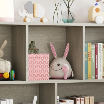 Kệ sách hiện đại bất đối xứng, 10 khoang tiện lợi DKFKS54