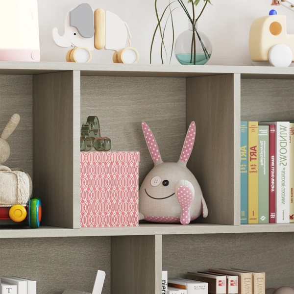 Kệ sách hiện đại bất đối xứng, 10 khoang tiện lợi DKFKS54 Kệ sách hiện đại bất đối xứng, 10 khoang tiện lợi DKFKS54