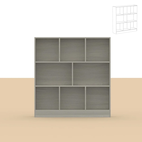 Kệ sách hiện đại bất đối xứng, 10 khoang tiện lợi DKFKS54 Kệ sách hiện đại bất đối xứng, 10 khoang tiện lợi DKFKS54