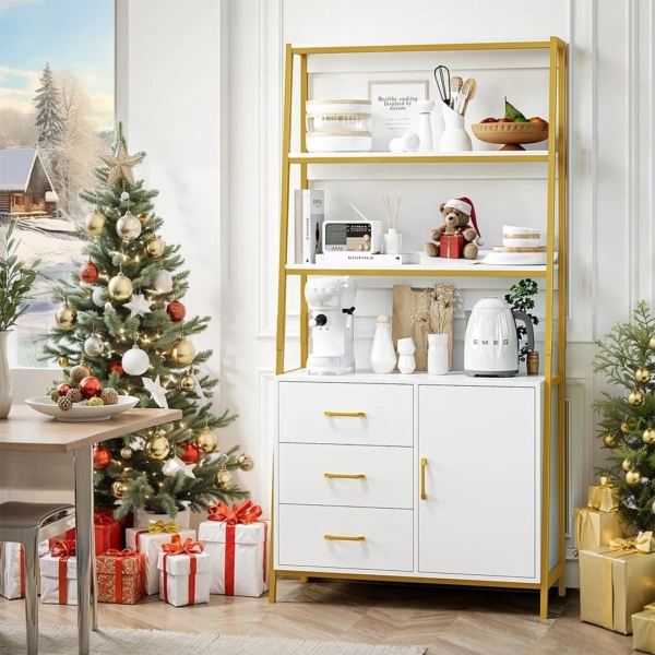 Kệ sách đẹp kết hợp kệ mở và tủ kín DKFKS57 Kệ sách đẹp kết hợp kệ mở và tủ kín DKFKS57