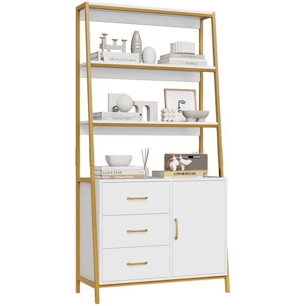 Kệ sách đẹp kết hợp kệ mở và tủ kín DKFKS57 Kệ sách đẹp kết hợp kệ mở và tủ kín DKFKS57