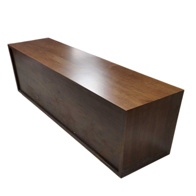 Tủ thấp gỗ công nghiệp phủ Veneer óc chó, sơn PU hoàn thiện - T01