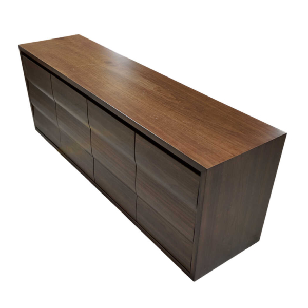 Tủ thấp gỗ công nghiệp phủ Veneer óc chó, sơn PU hoàn thiện - T01 Tủ thấp gỗ công nghiệp phủ Veneer óc chó, sơn PU hoàn thiện - T01